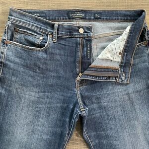 36x30 Lucky Brand 121 Slim Straight Jeans Size Men's Blue Stretch 7MP10133T1